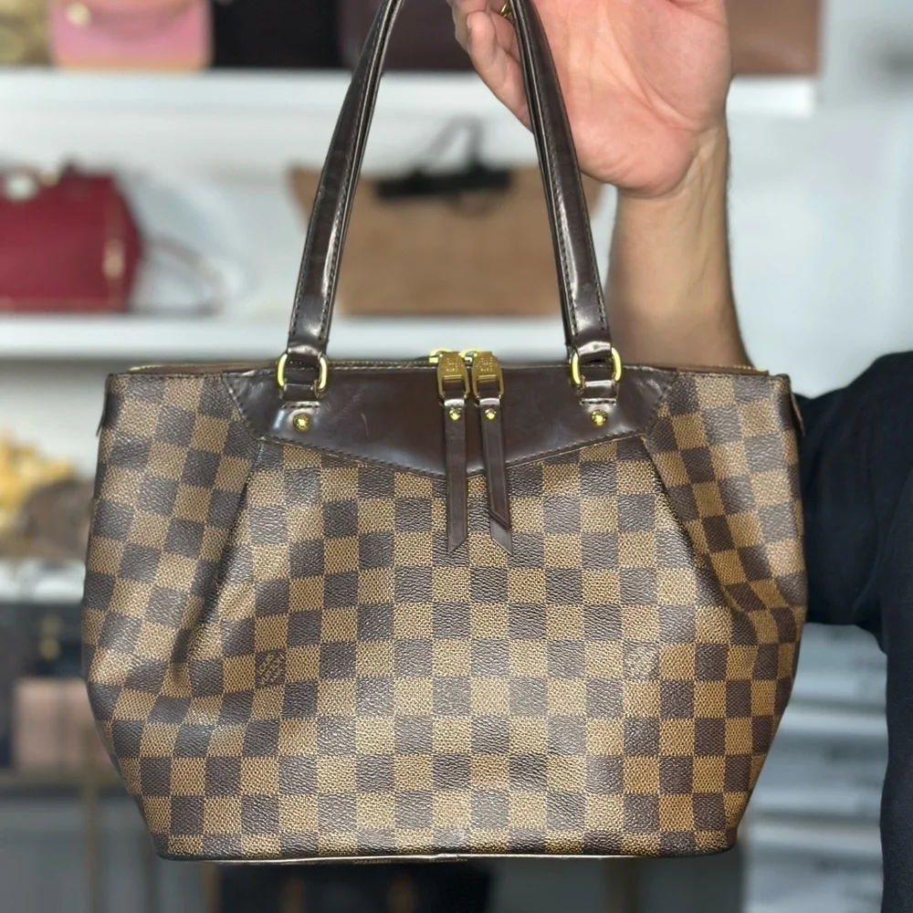 LV Damier Ebene Zip Tote